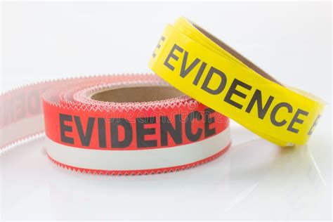 Red and Yellow Evidence Tape Stock Image - Image of scene, protect ...