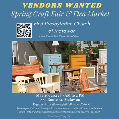 Spring Craft Fair & Flea Market - First Presbyterian Church Matawan, NJ