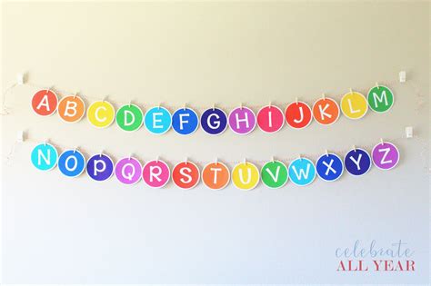 Printable Classroom Alphabet Banner - Etsy | ห้องเรียน, ตกแต่งห้อง