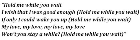 Lewis Capaldi’s “Hold Me While You Wait” Lyrics Meaning - Song Meanings ...