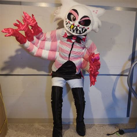 My Angel Dust cosplay is done! : r/HazbinHotel