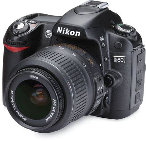 Nikon D80 10.2MP Digital SLR Camera Kit with 18-55mm ED II AF-S DX Zoom-Nikkor Lens > Price ...