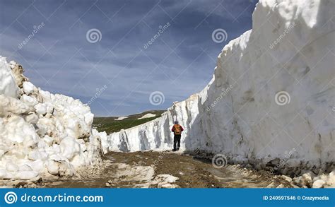 Taurus Mountains with Snow Tunnels and Magnificent Views Stock Photo - Image of tunnels ...