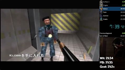 GoldenEye 007 (N64) - any% speedrun in 21:26 (WR) - YouTube