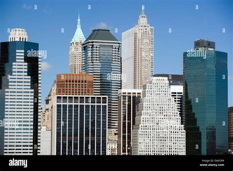 DOWNTOWN SKYLINE MANHATTAN NEW YORK CITY USA Stock Photo - Alamy