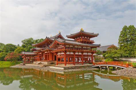 Phoenix Hall in Byodo-in Temple in Uji, Japan. UNESCO Site Stock Image ...