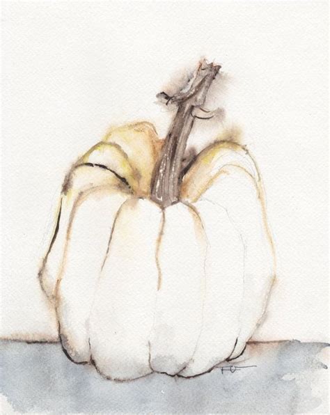 Autumn Pumpkin Halloween Watercolor painting art Still by FrancinaMaria | Autumn art, Watercolor ...