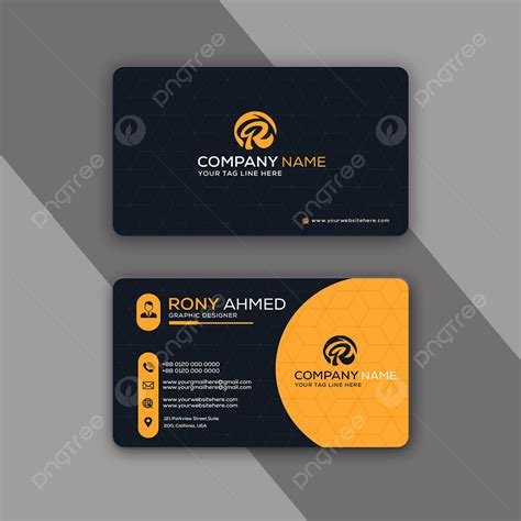 Creative And Modern Business Name Card Design Template Download on Pngtree