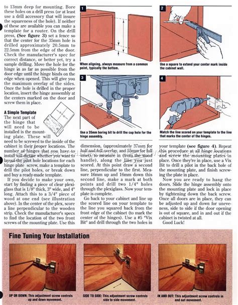 Installing European Hinges • WoodArchivist