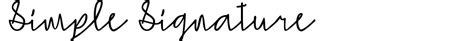 Simple Signature Font Download