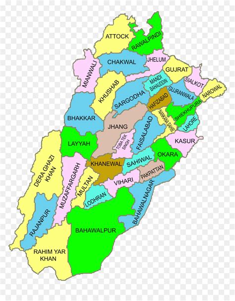 Transparent Pakistan Map Png - Dera Ghazi Khan District Map, Png Download - vhv