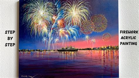 How To Paint Fireworks Acrylic