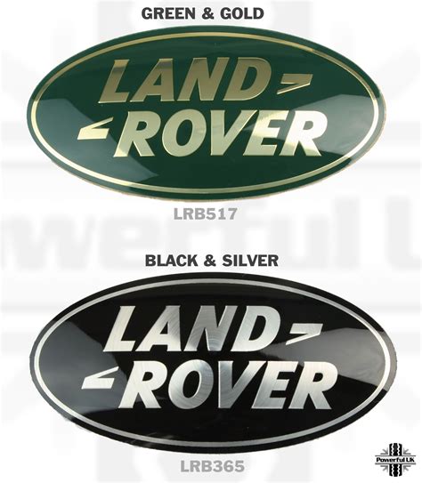 Genuine 'Land Rover' Black & Silver Grille Oval Badge for Range Rover Evoque | eBay