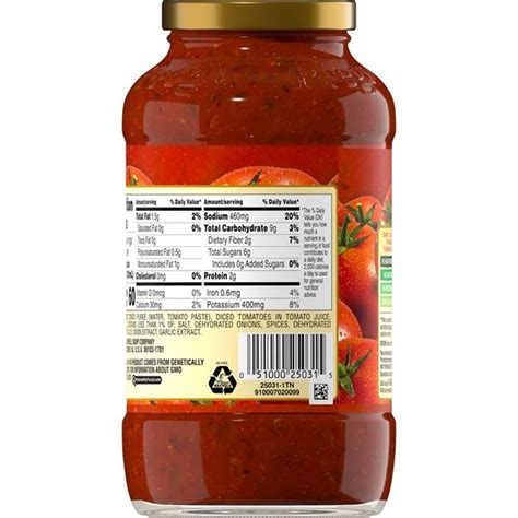 Prego® No Sugar Added Traditional Italian Sauce (23.5 oz) from Tom Thumb - Instacart