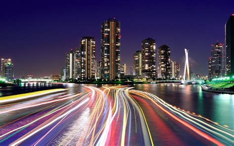 City Lights Tokyo Mac Wallpaper Download | AllMacWallpaper