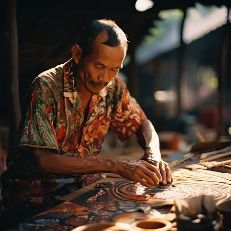 Premium Photo | Breathtaking traditional Indonesian batik textile