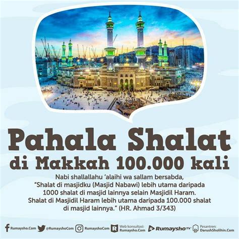 Pahala Sholat di Mekah