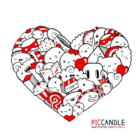 Heart Doodle by PicCandle on DeviantArt