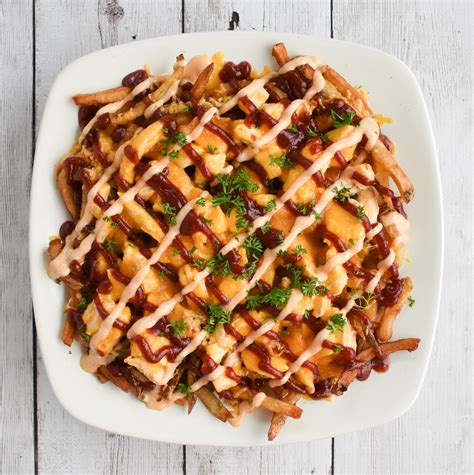 Low-FODMAP Loaded Barbecue Chicken French Fries; Gluten-free | Dr ...