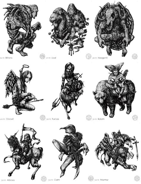 mirusoup: “ omg… Illustrations of the 72 demons featured in the Lesser ...