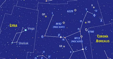 Amazing Astronomy: Hercules Constellation Map