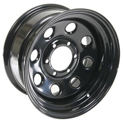 Summit Racing 85 Black Steel 8 Series Wheels 16x8 6x5 5 Set of 5