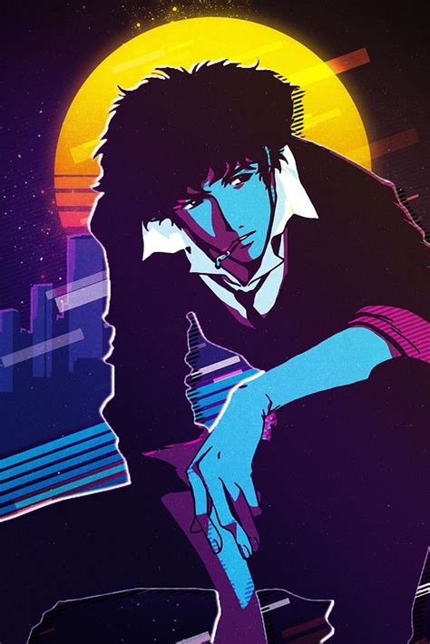 'Spike' Poster by 80sRetro | Displate | Cowboy bebop, Cowboy bebop wallpapers, Cowboy bebop anime