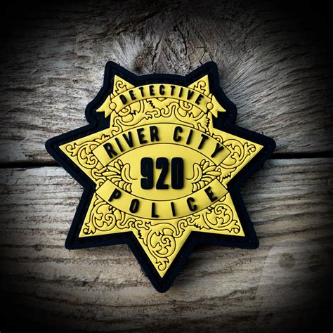 River City CA PD PVC Detective Badge – GHOST PATCH