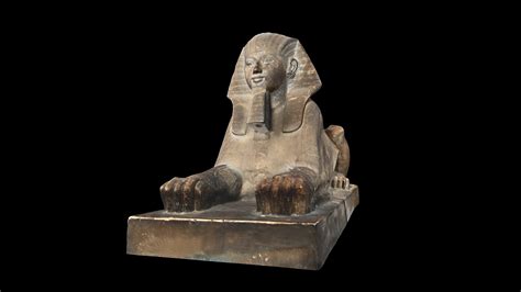 Granite Sphinx Statue of Hatshepsut - 3D model by ARCE [f7af363] - Sketchfab