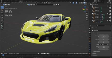 2021 RIMAC Nevera free 3D model rigged | CGTrader