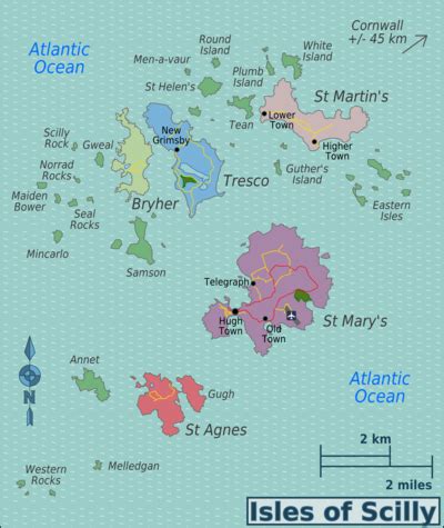 Isles Of Scilly Map