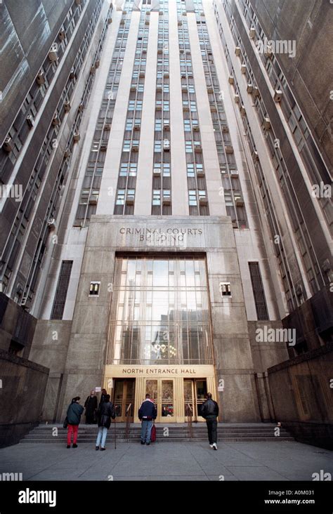 New York City Criminal Courts Building at 100 Center Street also known as The Tombs Stock Photo ...