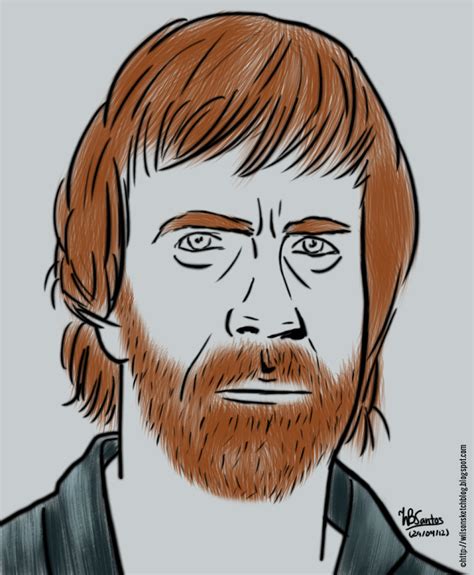 Chuck Norris (Cartoon Caricature) | Chuck norris, Caricature, Norris