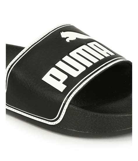 Puma Leadcat Black Slides Price in India- Buy Puma Leadcat Black Slides Online at Snapdeal