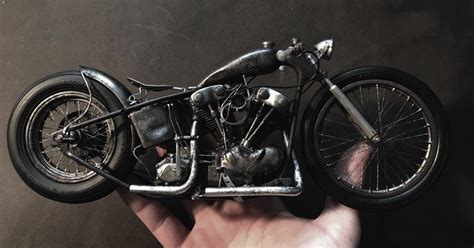 1/8 Scale Knuck | Motorcycle model, Metal models, Custom bikes cafe racers