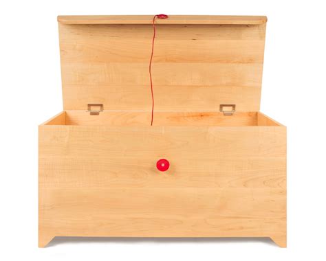 If It's Hip, It's Here (Archives): Unique Storage. Maple Wood and Leather Chest Mimics Look of ...