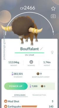 Bouffalant Region Exclusive Pokemon Go | ID 210806806 | PlayerAuctions