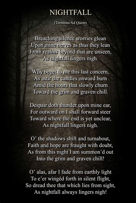 A Gothic Poem by R. L. McCallum Visit my website for more dark poetry | Gothic poems, Dark ...