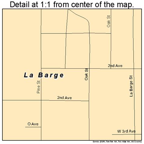 La Barge Wyoming Street Map 5643455