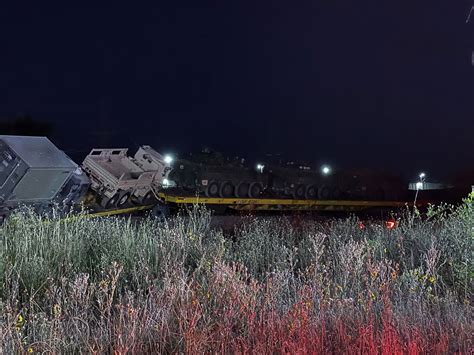 Train derailment spills military vehicles south of Colorado Springs | KRDO