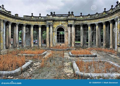 Trentham Estate Building Ruin, Stoke-on-Trent Stock Image - Image of ...