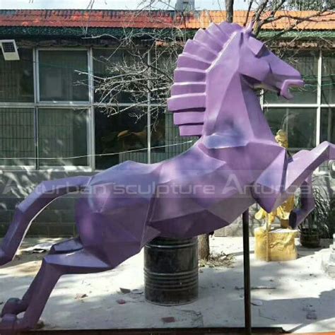 Abstract Horse Sculpture