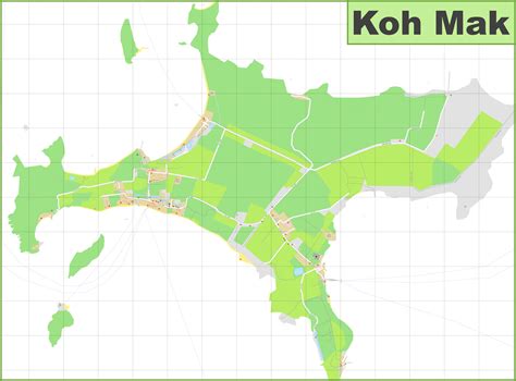 Large detailed map of Koh Mak - Ontheworldmap.com