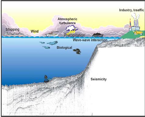 Sources of ambient noise in marine environment. | Download Scientific ...