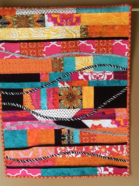 Fiber Art Wall Hanging Contemporary Art Quilt fiber art