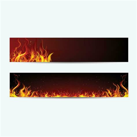 fire banner design vector template 26280205 Vector Art at Vecteezy