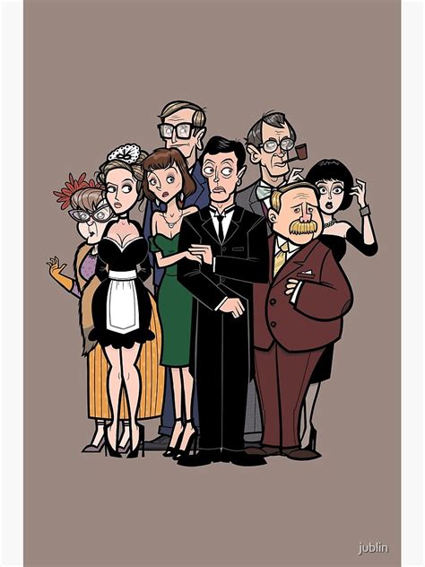 "Clue Movie Cartoon Characters" Poster for Sale by jublin | Redbubble