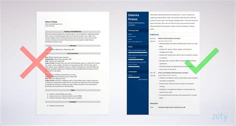 Sample Resume Of Medical Administrative Assistant - Resume Gallery