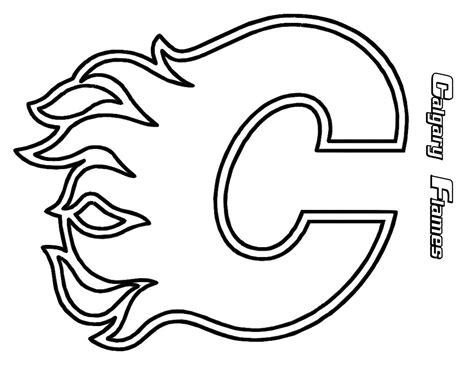 Hockey coloring pages | NHL logo coloring pages