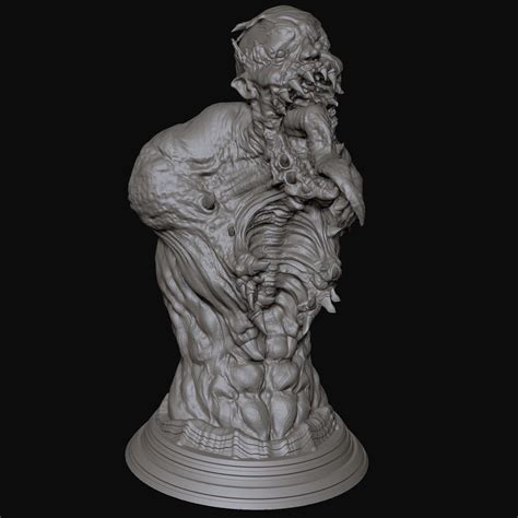 STL file Necromorph bust・3D printer model to download・Cults